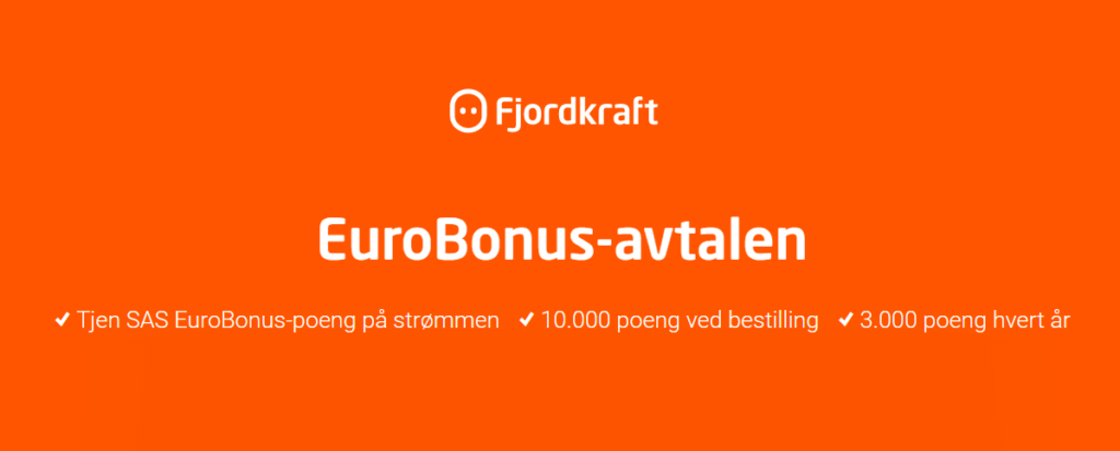 Fjordkraft eurobonus kampanje