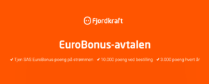 Fjordkraft eurobonus kampanje